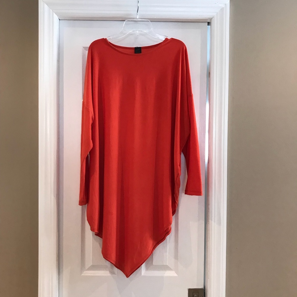 Orange scarf top